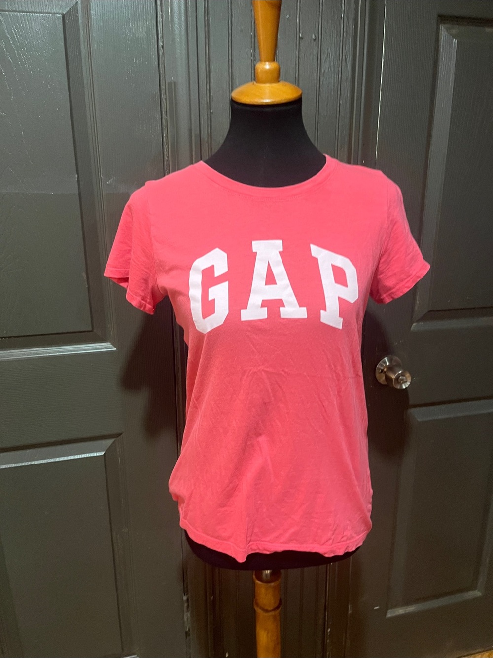 GAP Coral Pink Short Sleeve Logo Tee